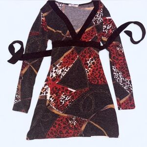 Aryeh Leopard print babydoll dress